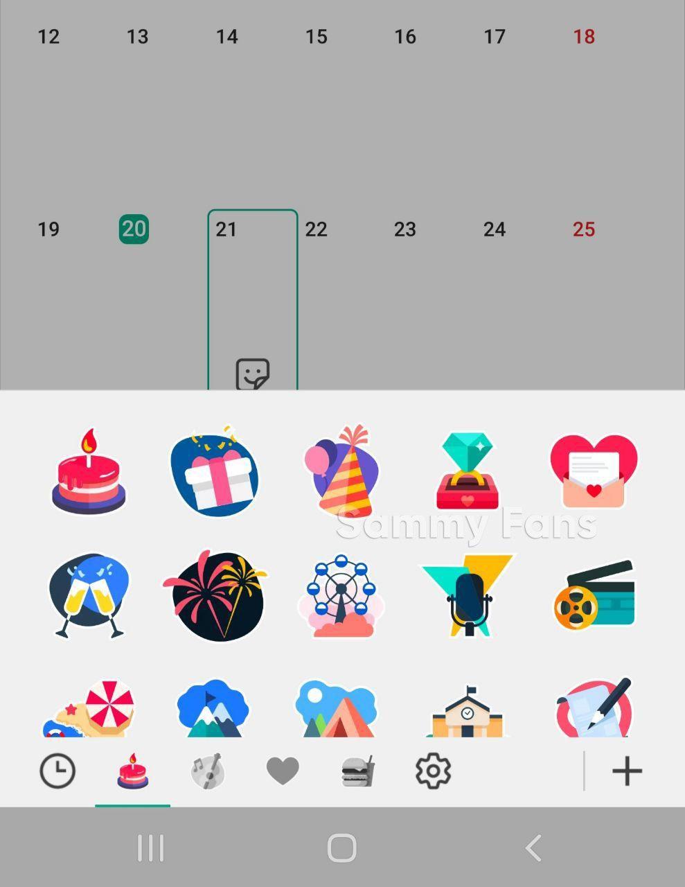 You can now add stickers to events in Samsung Calendar to remember them