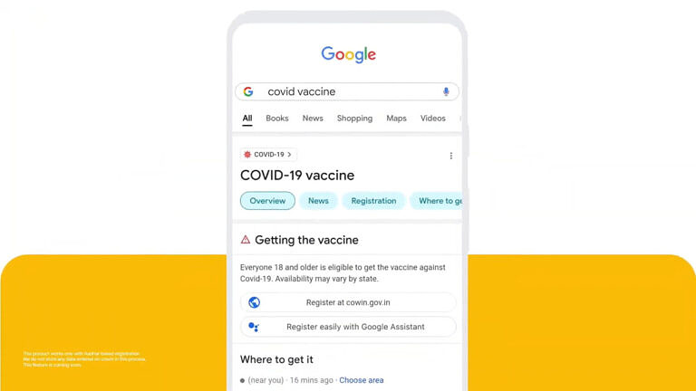 Google Assistant vaccination guide