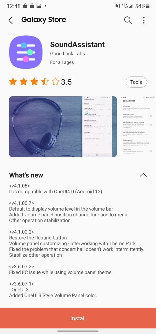 Samsung Sound Assistant Android 12