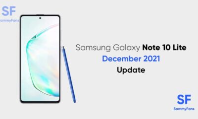 Samsung Galaxy Note 10 Lite December 2021 security update