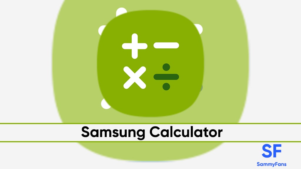Samsung Calculator update