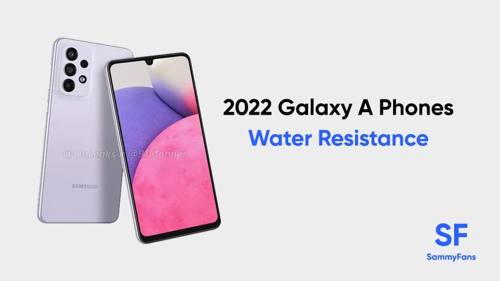 Galaxy A Water Resistance