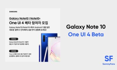 Samsung Galaxy Note 10 One UI 4 Beta