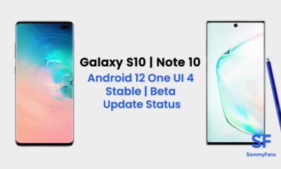 Samsung Galaxy S10 Note 10 Android 12 One UI 4
