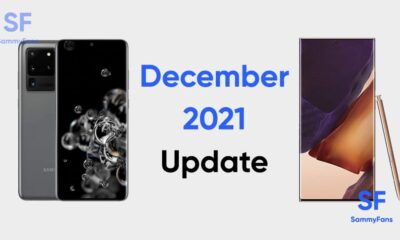 Samsung Galaxy S20 Note 20 December 2021 update