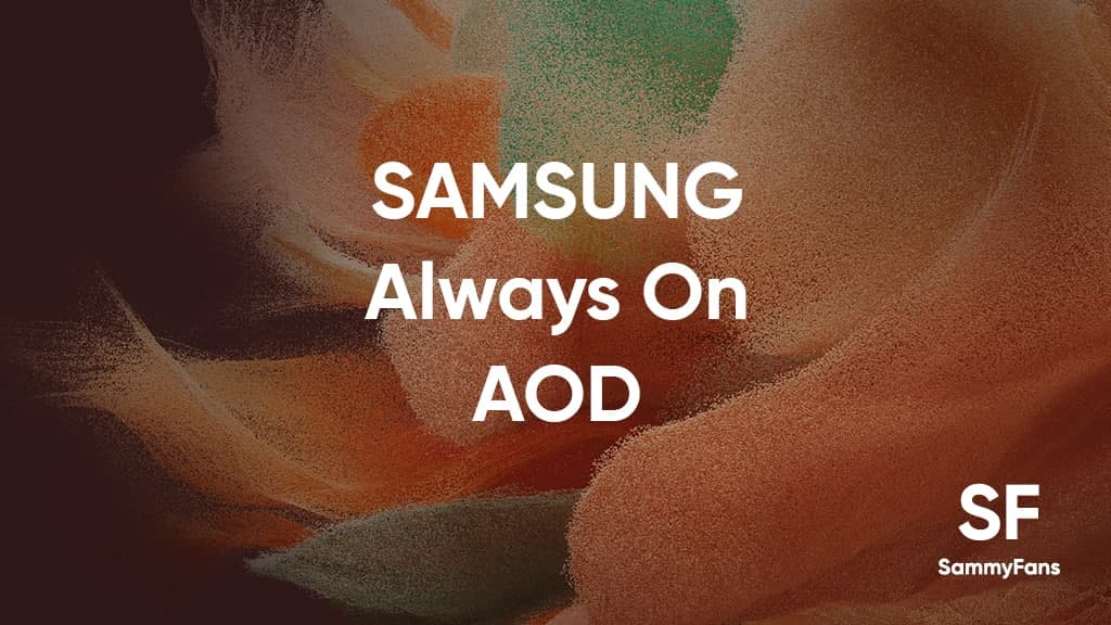Samsung one ui 4.0 always on aod