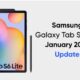 Samsung Galaxy Tab S6 Lite January 2022 update