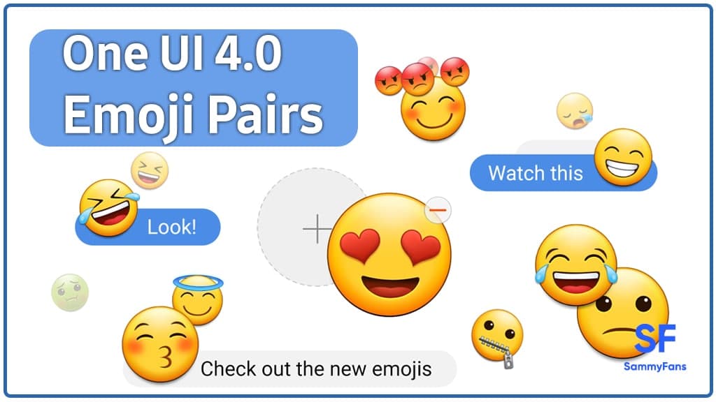 Samsung One UI 4.0 Emoji Pairs