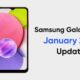 Samsung Galaxy A03s January 2022 update