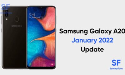 Samsung Galaxy A20 January 2022 update