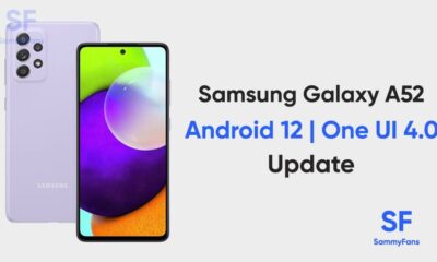Samsung Galaxy A52 Android 12 update