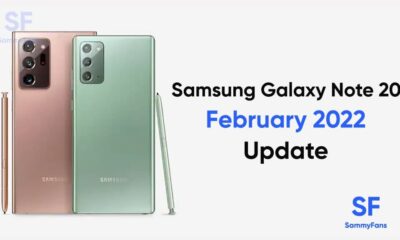 Samsung Galaxy Note 20 February 2022 update