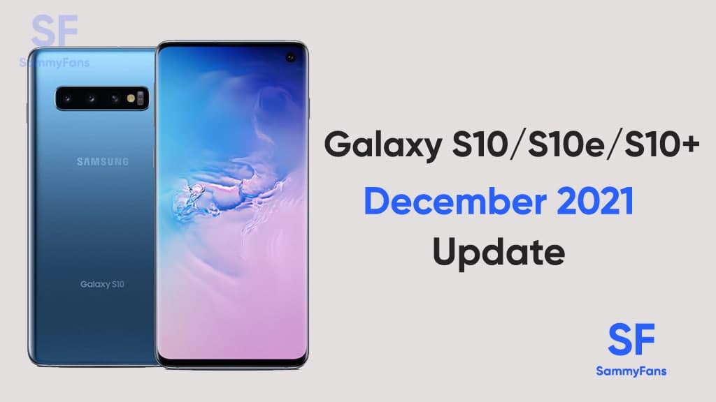 Samsung Galaxy S10 December 2021 update