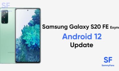 Samsung Galaxy S20 FE Android 12 update