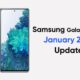 Samsung Galaxy S20 FE January 2022 update