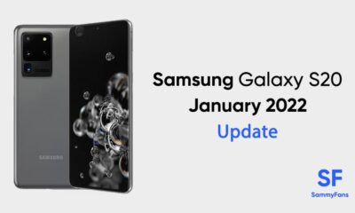 Samsung Galaxy S20 January 2022 update