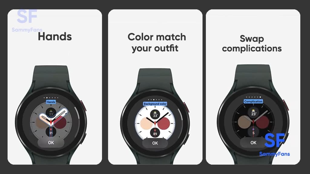Samsung Watch faces: Bạn muốn tùy biến chiếc đồng hồ Samsung của mình theo phong cách riêng? Vậy thì chắc chắn bạn không thể bỏ qua bộ sưu tập Samsung Watch Faces! Với hàng trăm giao diện độc đáo và đa dạng, bạn có thể dễ dàng lựa chọn một giao diện phù hợp với phong cách và sở thích của mình.
