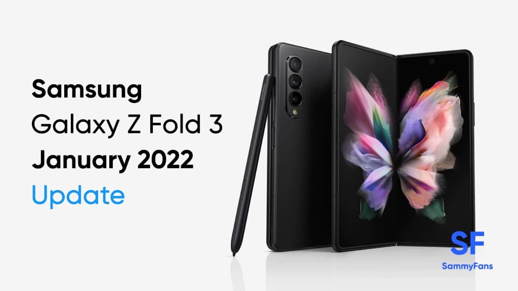 Samsung Galaxy Z Fold 3 January 2022 update