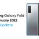 Samsung Galaxy Fold January 2022 Update