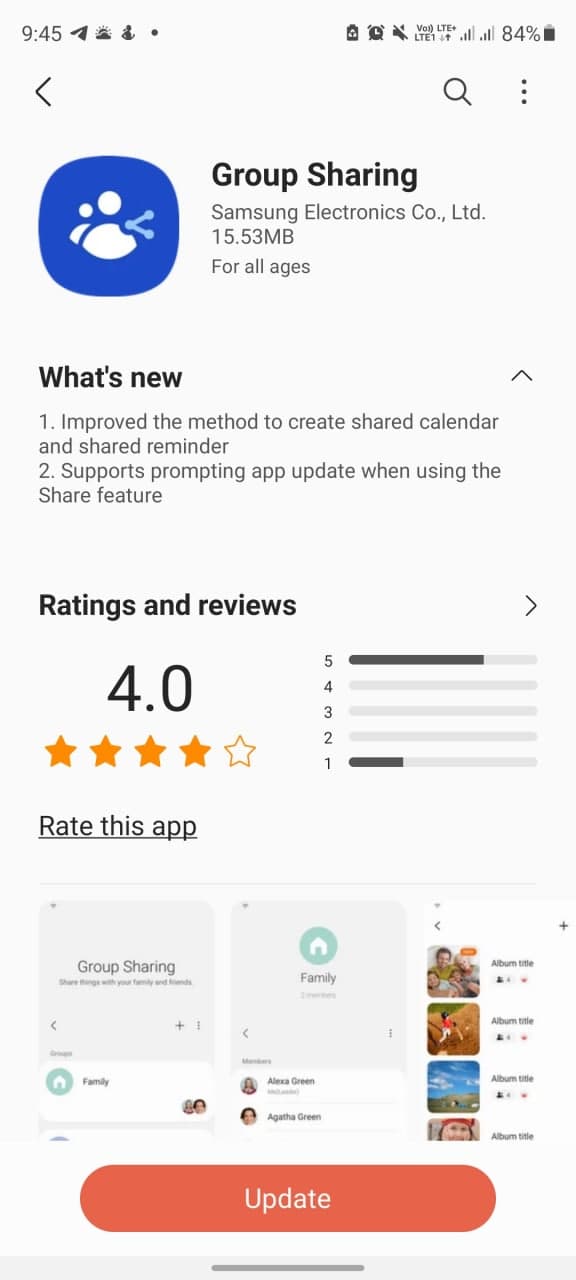 New Samsung Group Sharing app update brings improvements, Share feature support Sammy Fans