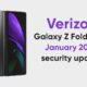 Samsung Galaxy Z Fold 2 January 2022 update
