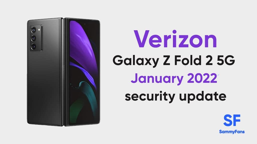 Samsung Galaxy Z Fold 2 January 2022 update