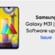 Samsung Galaxy M31 M31s software issue
