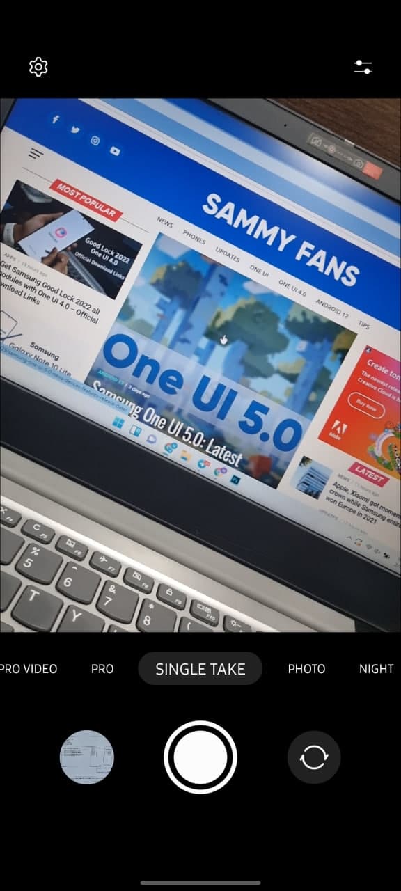 Samsung One UI 4.0 improved Camera app, based on Android 12 - Sammy Fans