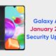 Samsung Galaxy A41 January 2022 update