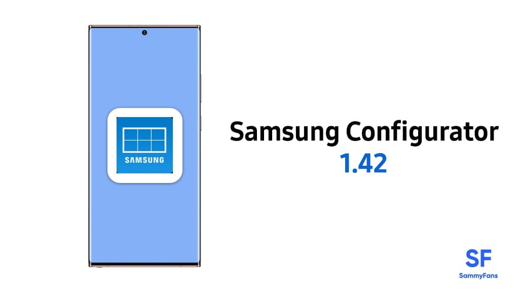 Samsung Configurator 1.42 update