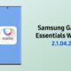 Samsung Galaxy Essentials Widget update
