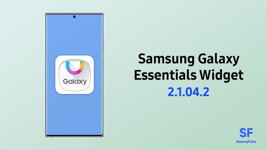 Samsung Galaxy Essentials Widget update