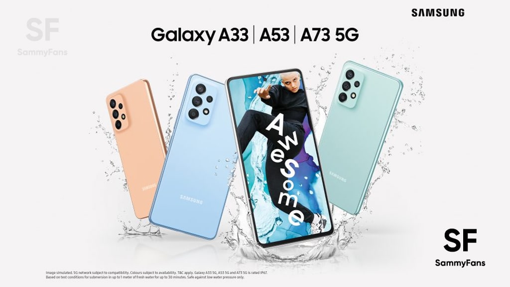 Samsung Galaxy A33, 53, A73