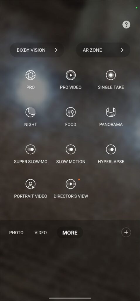 Samsung One UI 4.1 Enhanced Pro Mode