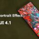 One uI 4.1 add portrait effect