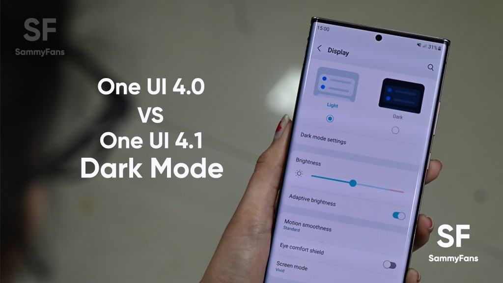 One UI 4 Dark Mode