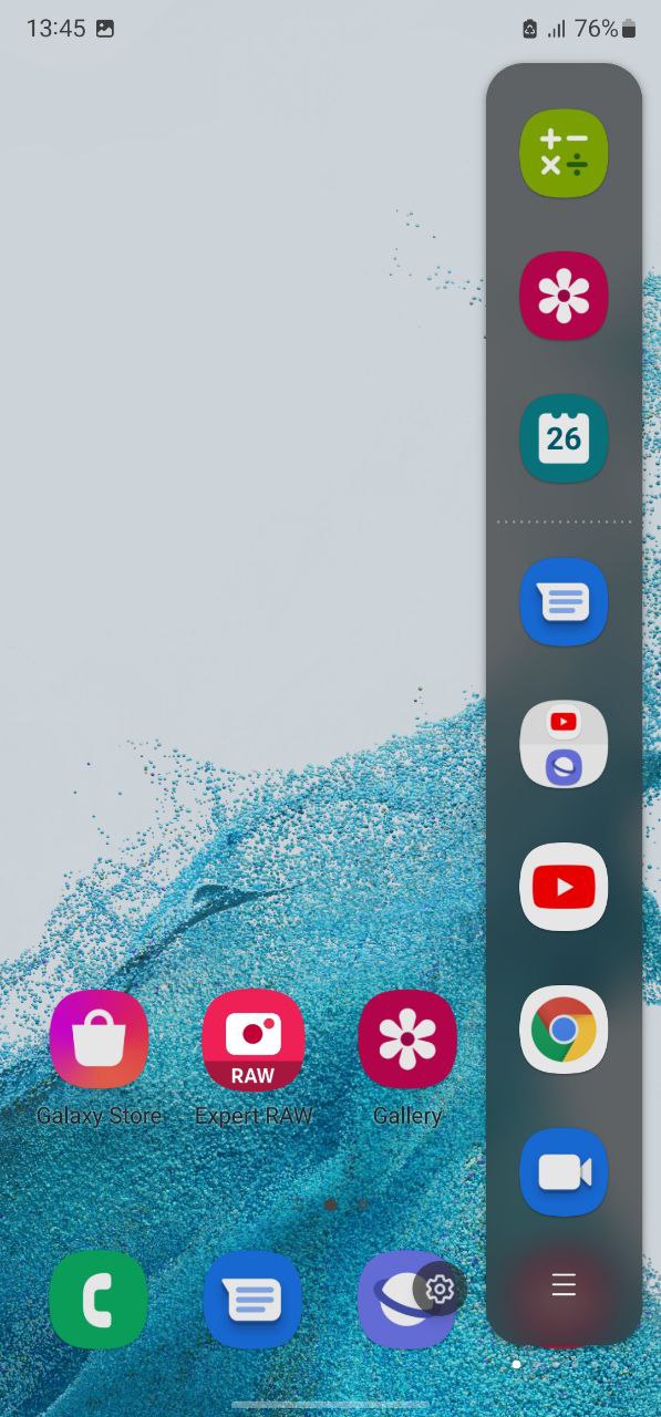 Samsung Apps Edge Panel