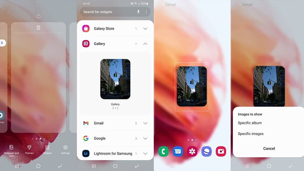 Samsung Gallery Widget How to use