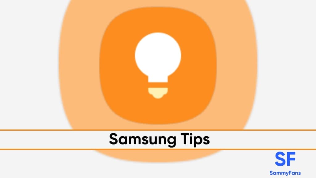 Samsung Tips update