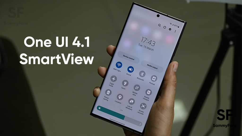Samsung One UI 4.1 SmartView