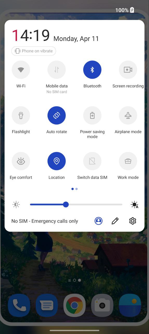OxygenOS 12 Quick Settings