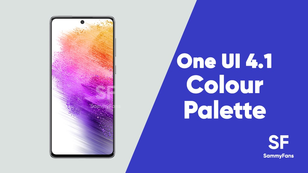 One UI 4.1 Colour Palette