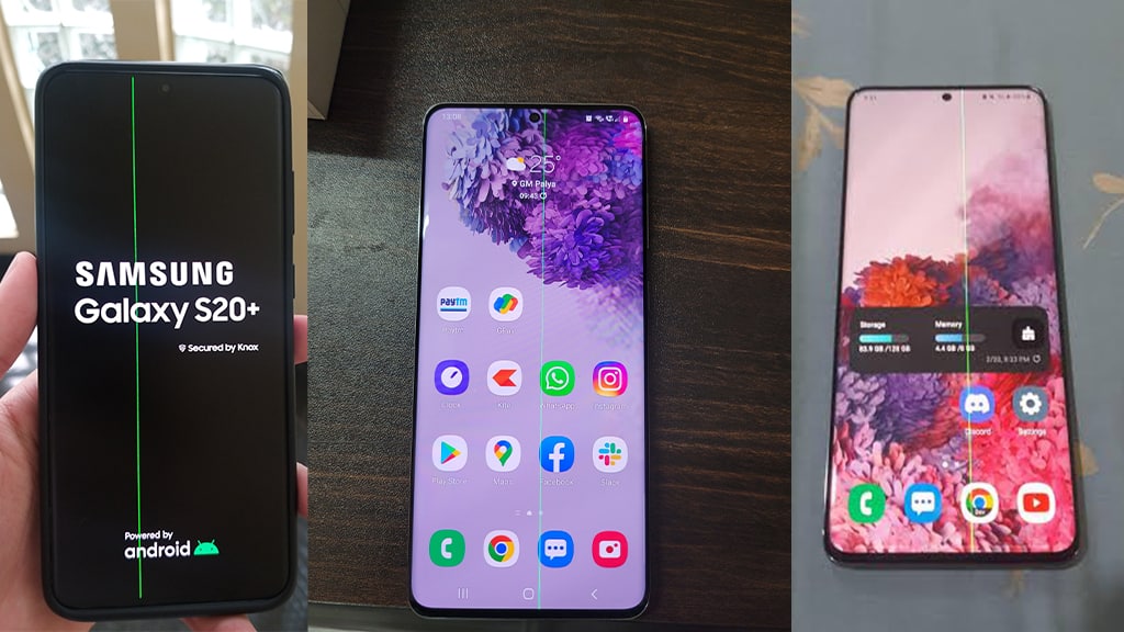 Samsung Galaxy S20 Green Pink Line issue