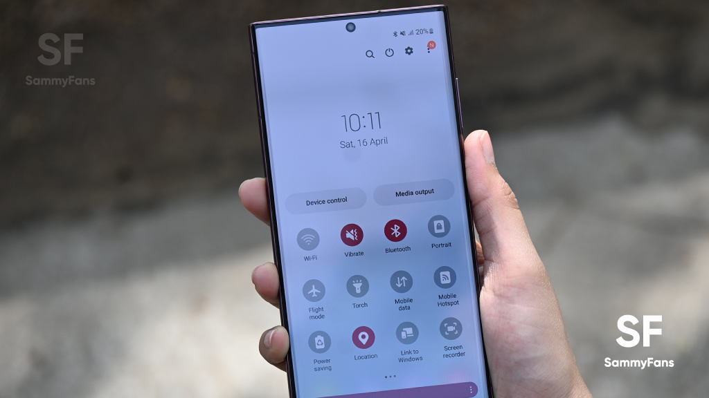 Samsung One UI 4.1 app notofications