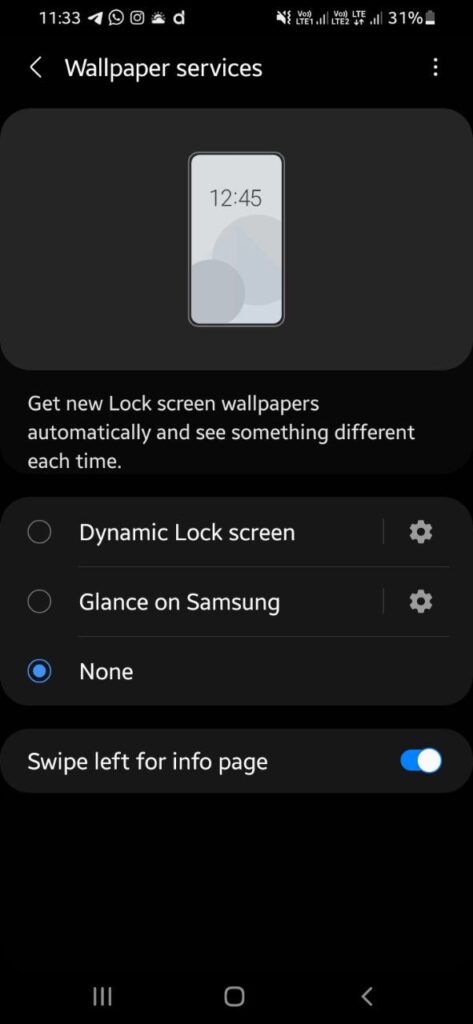 Samsung lock screen ads