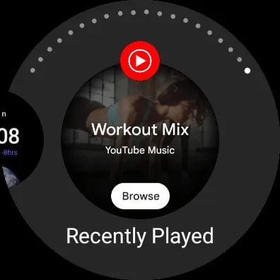 YouTube Music Recently Played tile