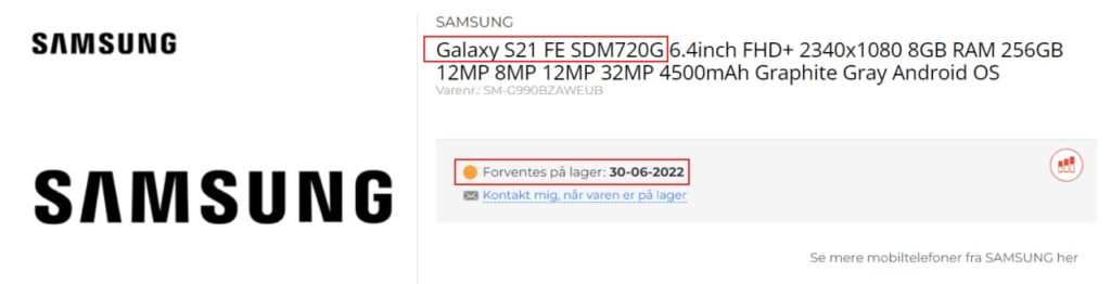 Samsung Galaxy S21 FE 4G 