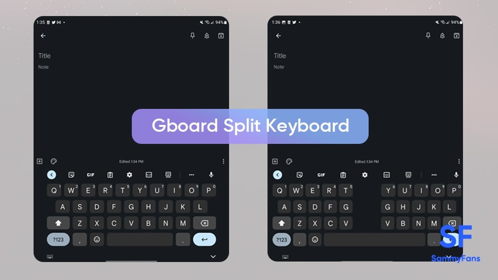 google gboard split keyboard