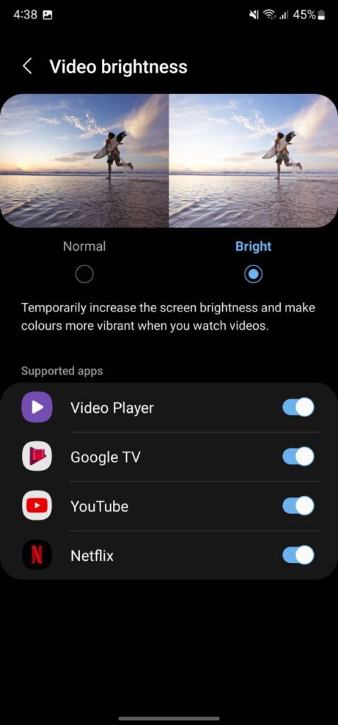 Samsung Video Enhancer