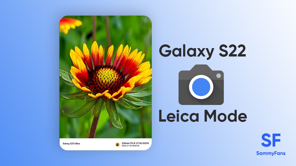 Samsung S22 Gcam Leica